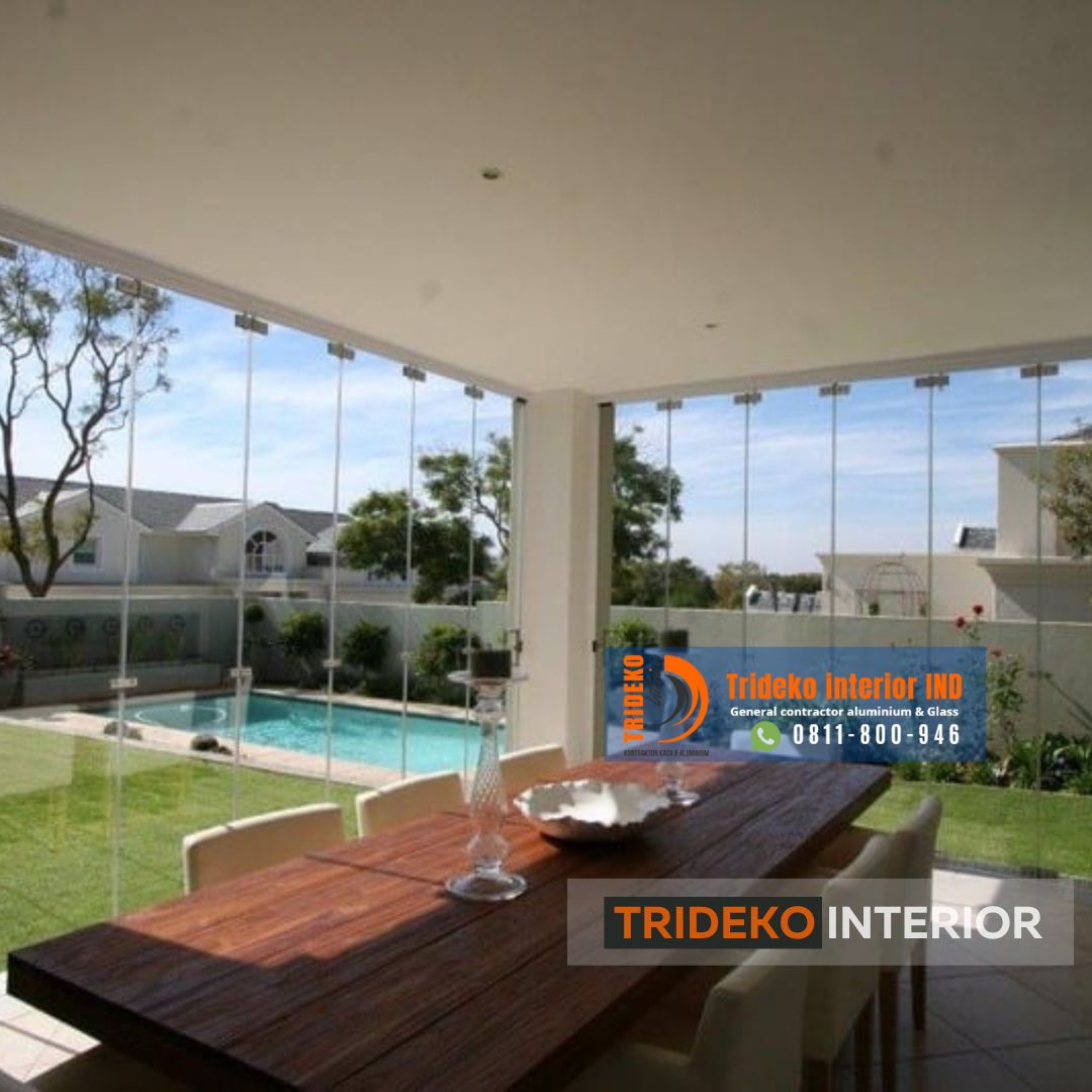 Harga Pintu Lipat Kaca Frameless