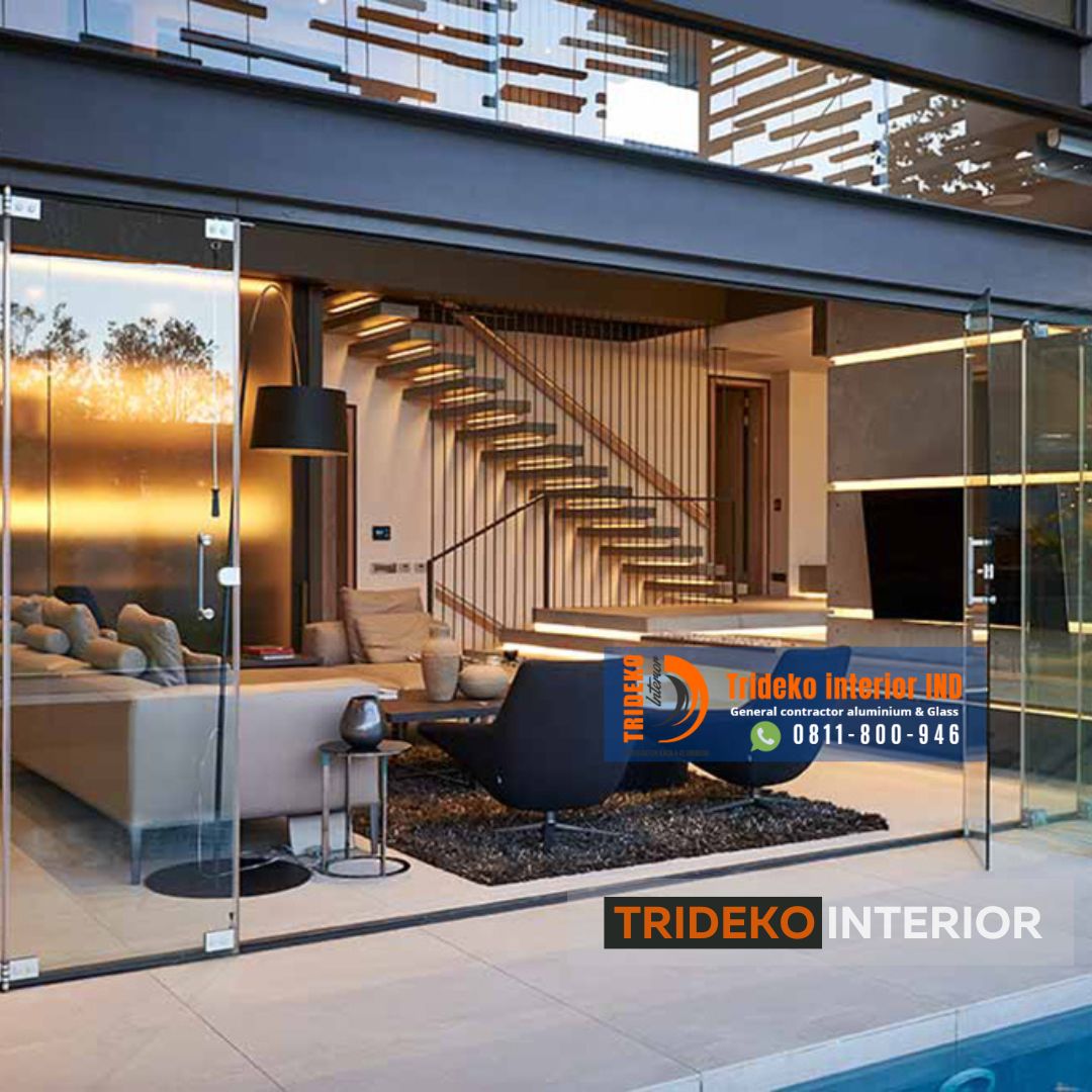 Harga Pintu Lipat Kaca Frameless