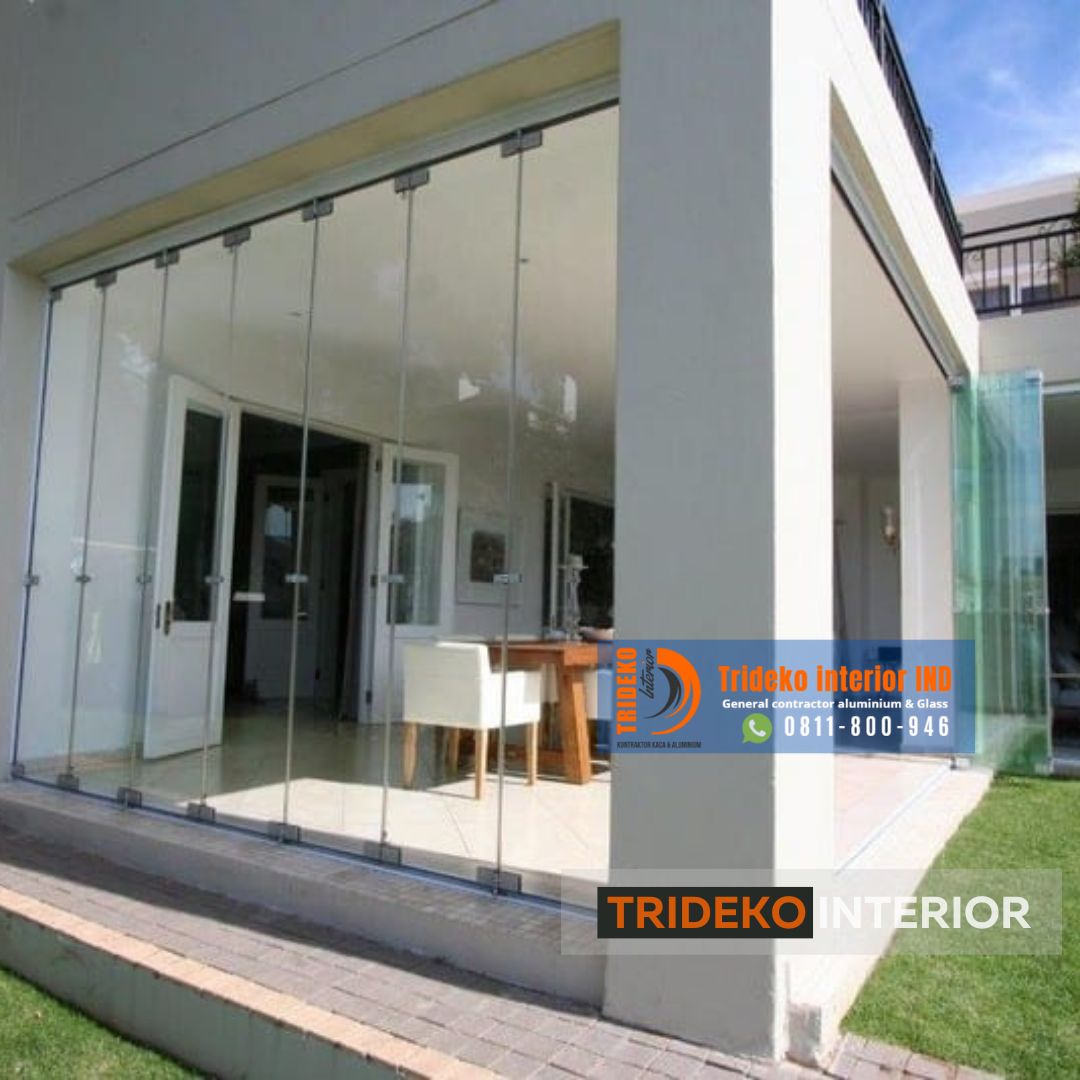 Harga Pintu Lipat Kaca Frameless