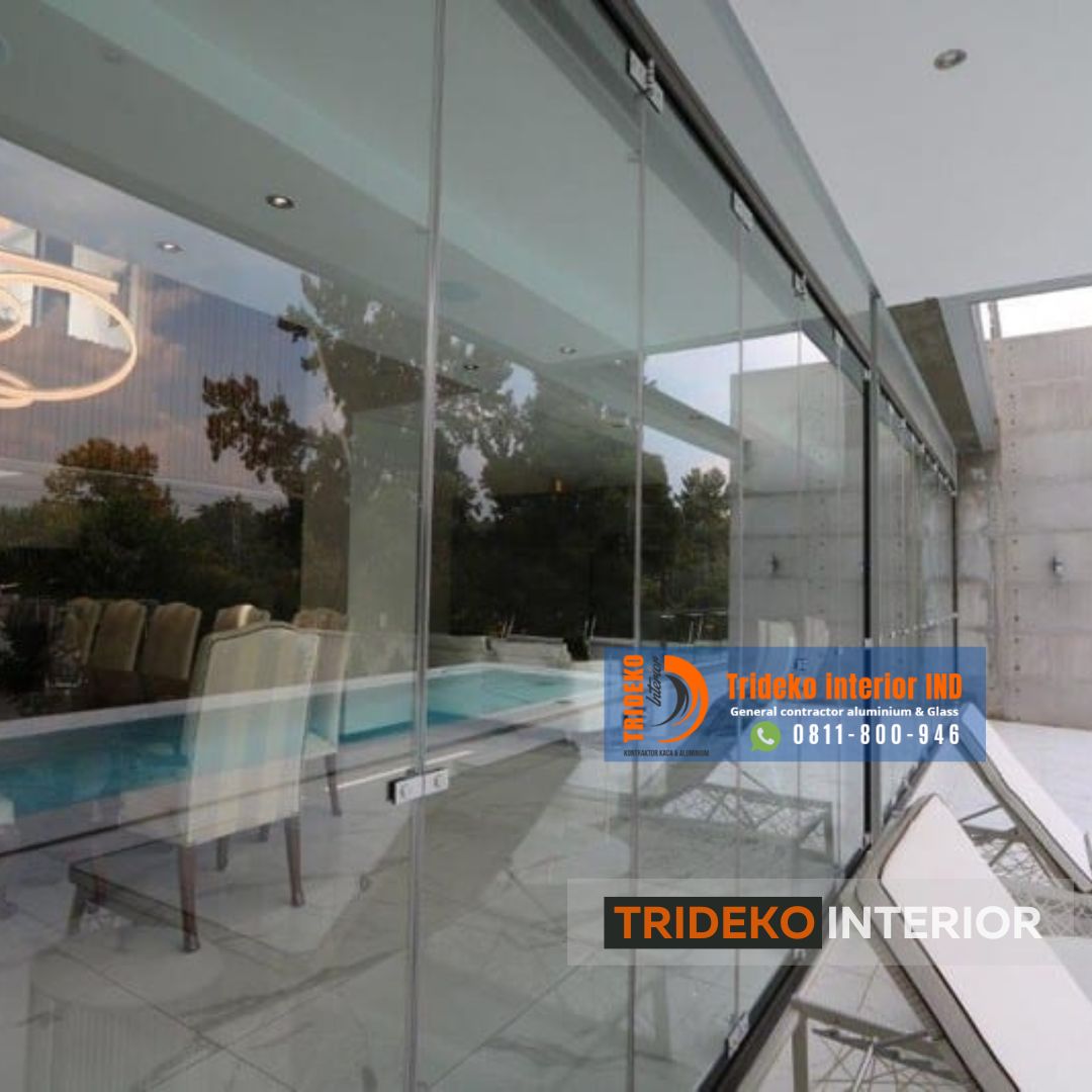 Harga Pintu Lipat Kaca Frameless