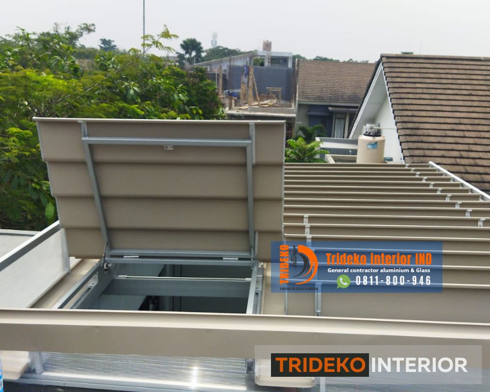 desain skylight atap aluminium