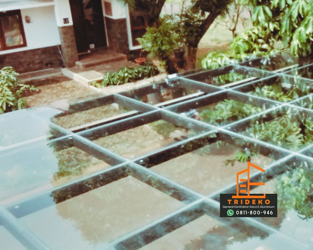 Atap Kaca Garasi Tempered