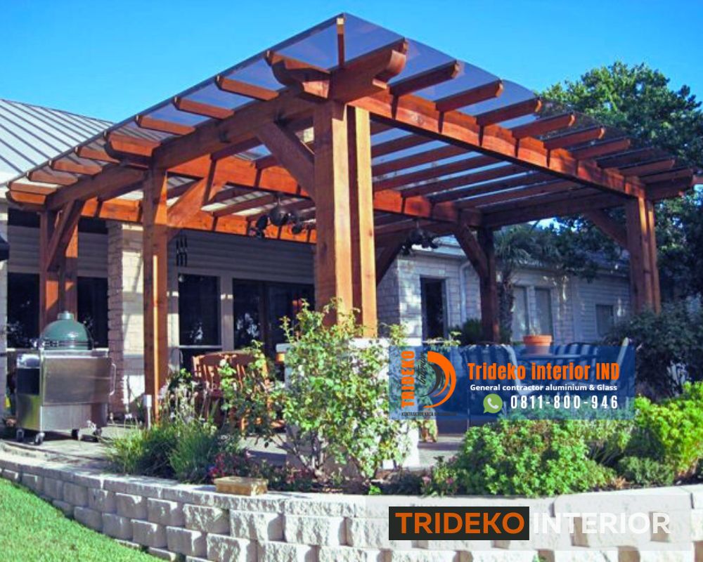 Desain Atap Kaca Gazebo
