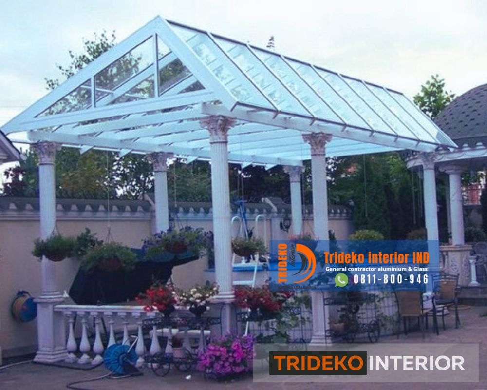 Desain Atap Kaca Gazebo