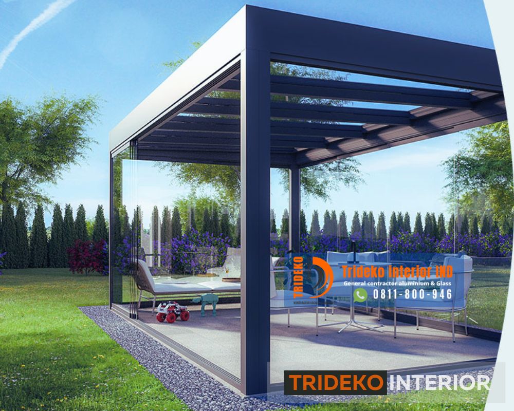 Desain Atap Kaca Gazebo