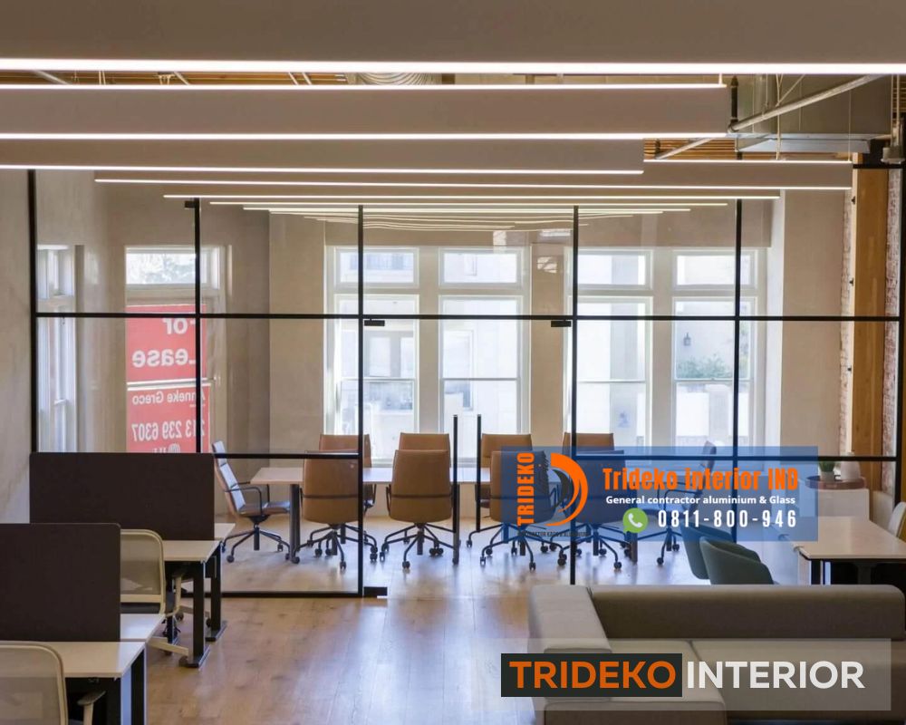 Sekat Ruangan Kaca Minimalis