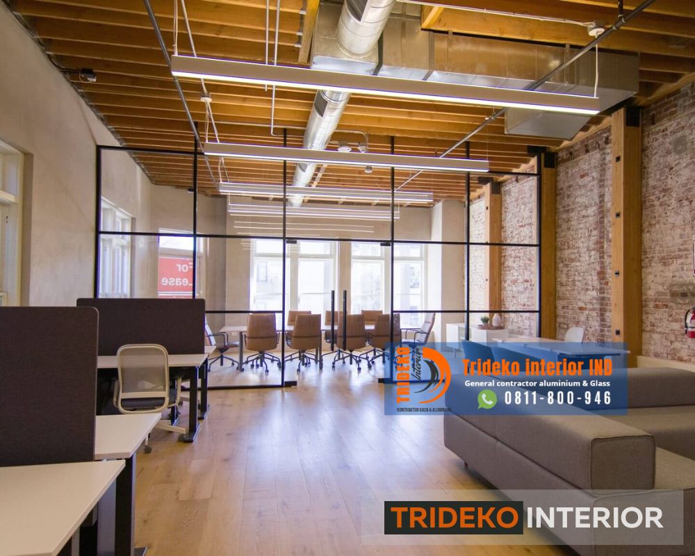 Sekat Ruangan Kaca Minimalis