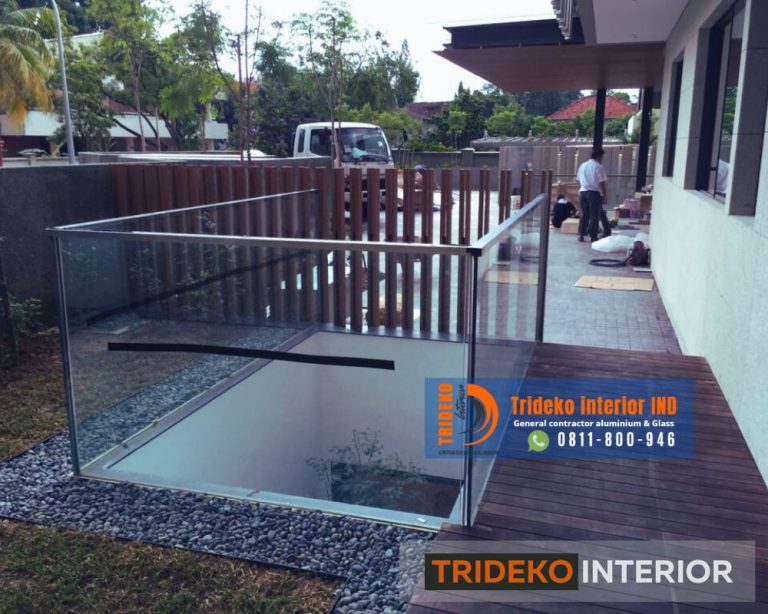 Railing Kaca Model Tanam Penting 2026 Dari Trideko Interior