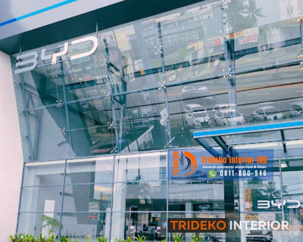 Kaca Curtain Wall Spider Fitting