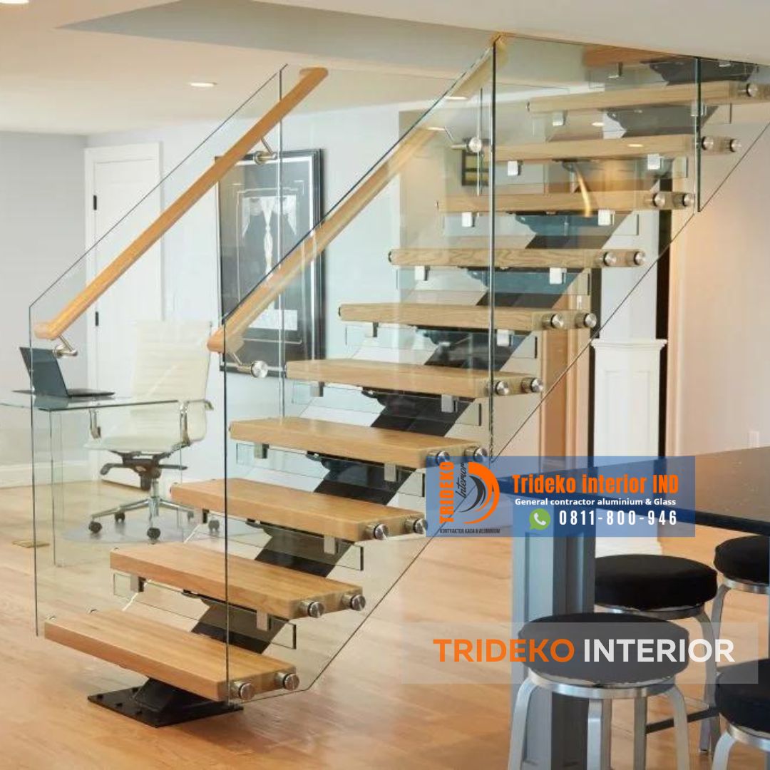 Railing Kaca untuk Tangga dan Balkon