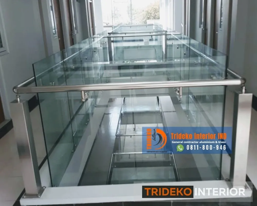 Railing Kaca Void Tempered Frameless 3 Railing Kaca Void Tempered Frameless
