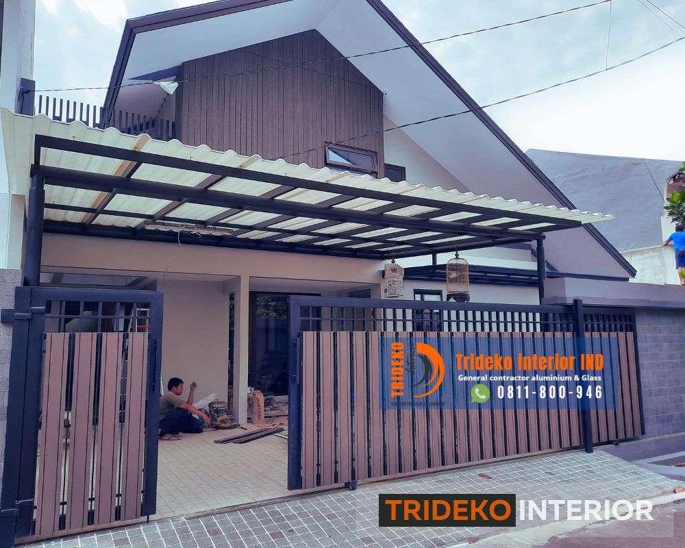 Upah jasa pasang atap alderon per m2