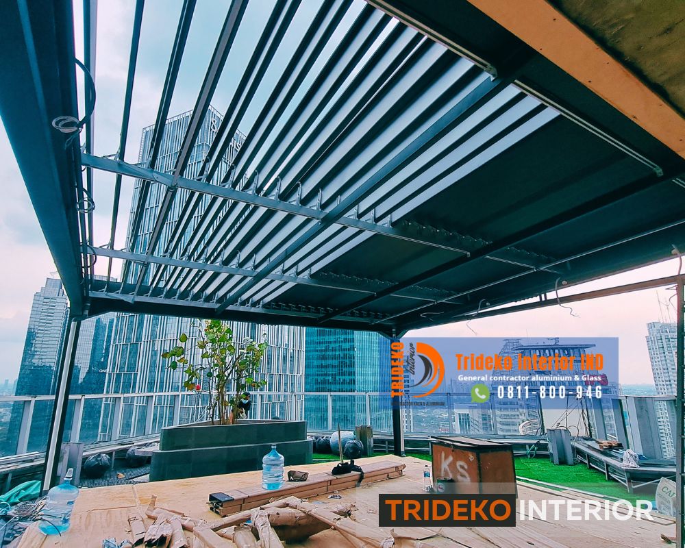 Rooftop Aluminium Buka Tutup