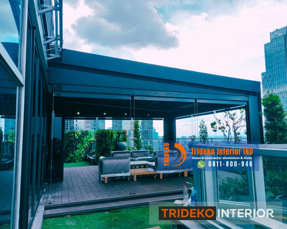 Rooftop Aluminium Buka Tutup