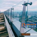 Pagar Rooftop Kaca Gedung Pagar Rooftop Kaca gedung