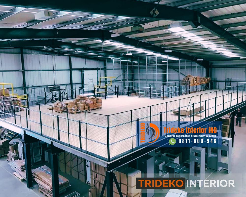 Pasang Mezzanine Gudang Pabrik