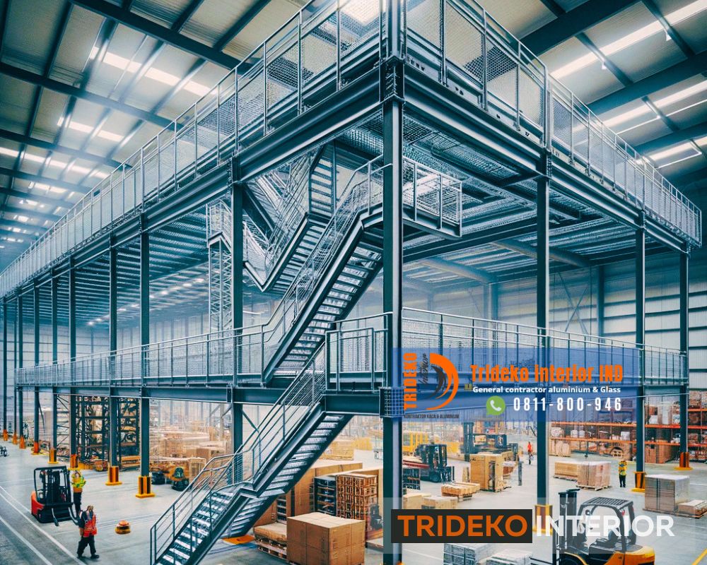Pasang Mezzanine Gudang Pabrik