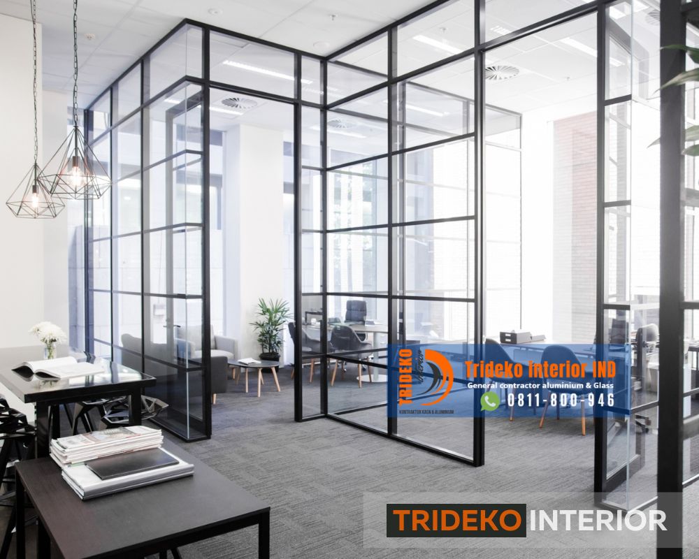 Spesialis Partisi Kaca Kantor Modern