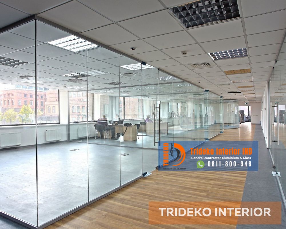 Spesialis Partisi Kaca Kantor Modern