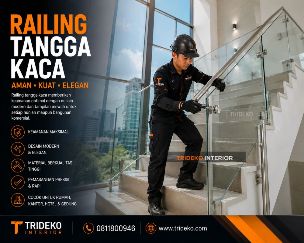 Aplikator Railing Kaca Tangga