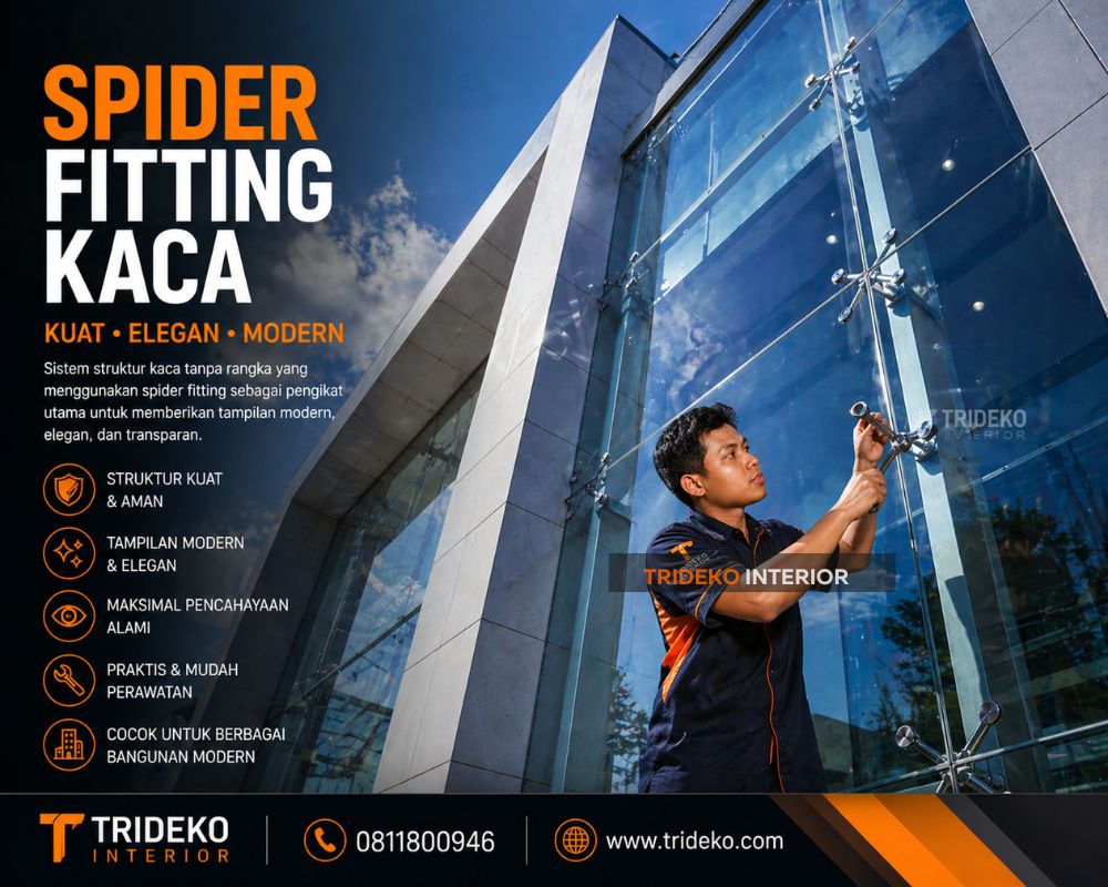 spider fitting kaca