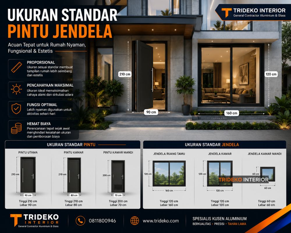 Ukuran Standar Pintu Jendela